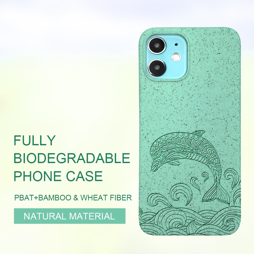 TENCHEN 100% Compostable Biodegradable Mobile Phone Case For Iphone case