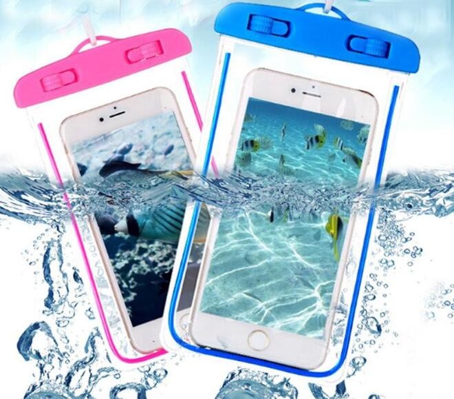 PVC Waterproof Phone Case Cover for Cell Phone Touchscreen Mobile Water Proof Pouch Bag With Strap for iPhones