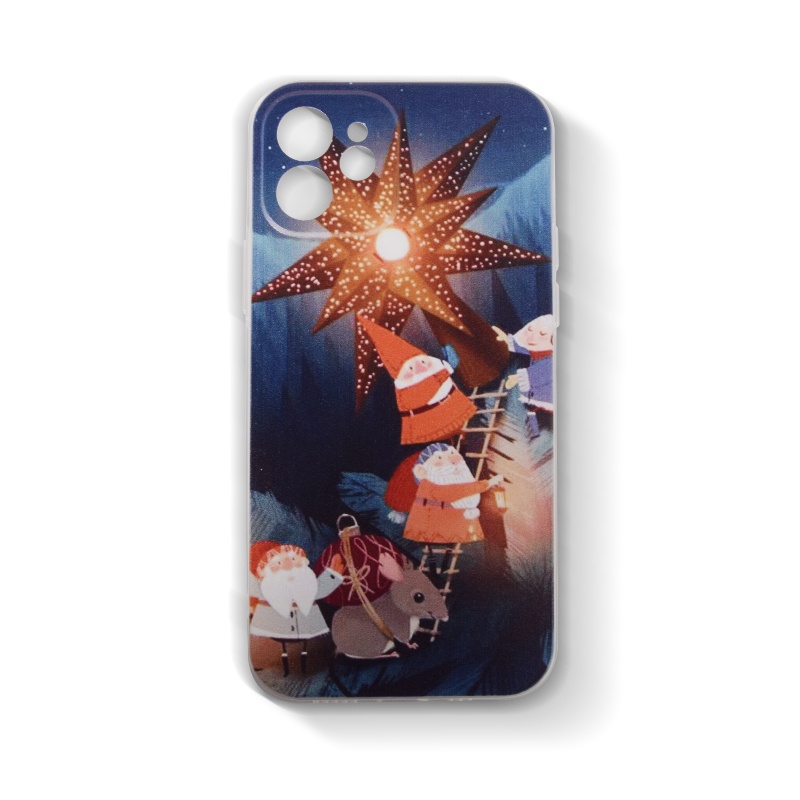 Transparent Tpu Mobile Phone Bags christmas phone case Cover For Iphone 11 11pro 11promax