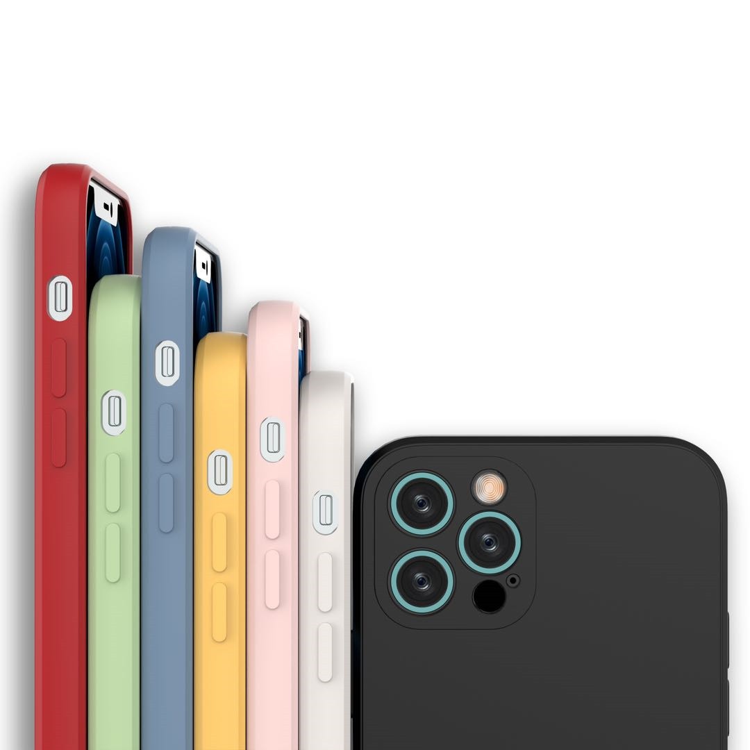 NEW Fashion Soft Cover Liquid Silicone Phone case Colorful mobile phone case for iPhone 11 /12 ProMax