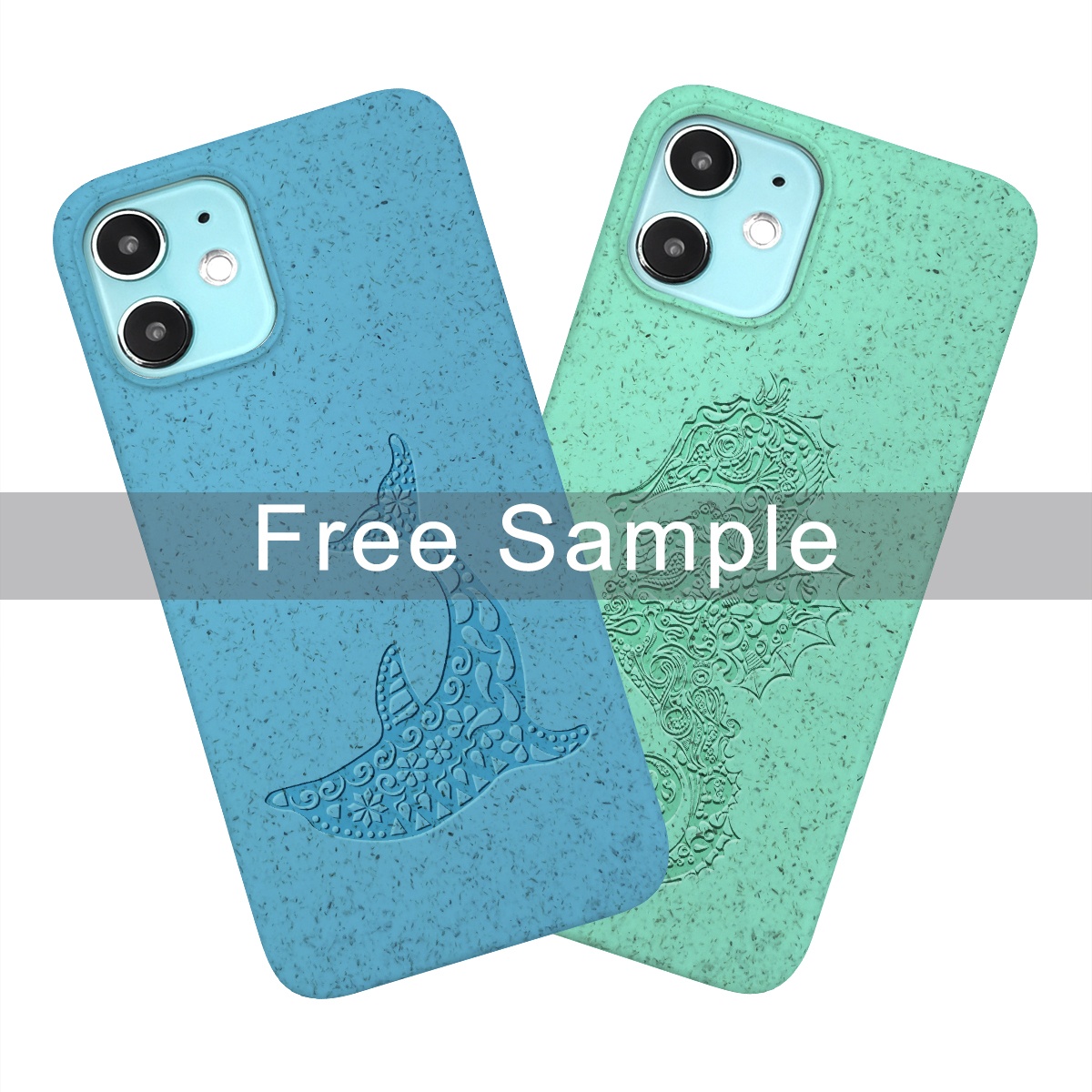 TENCHEN OEM ODM Custom Eco Friendly Products Wheat Straw Fiber Biodegradable Phone Case