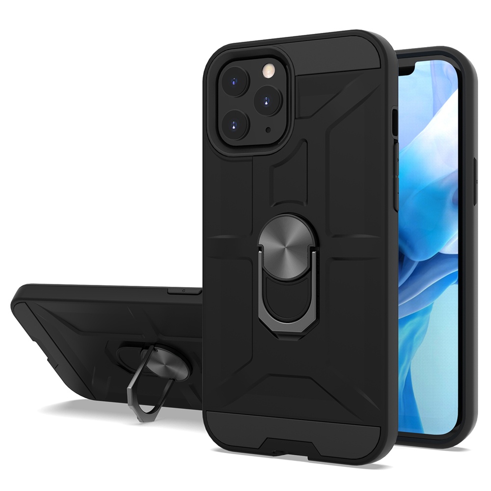 Mobile Covers TPU PC 2 in 1 Mobile Cell Phone Cases with Ring Holder Kickstand For iphone 11 12 mini Pro MAX 5.4 6.1 6.7 13