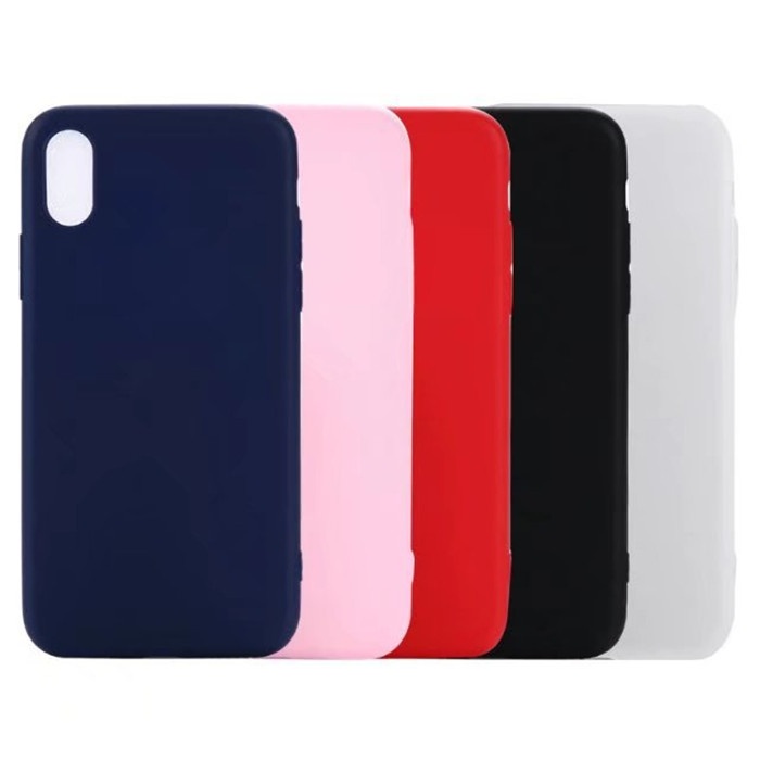 Colorful Matte Soft Silicone TPU phone case for iphone X