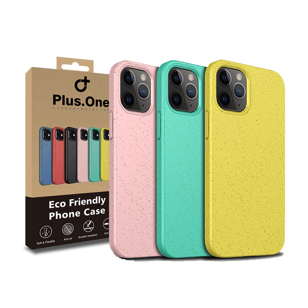 Wheat Straw Recycle PLA Eco Friendly Biodegradable Phone Case For iPhone 12 Pro Max