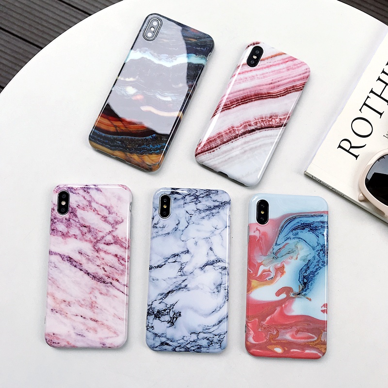 2021 Newest Hot Sale Beautiful Marble TPU Phone Case For iPhone X Wholesale