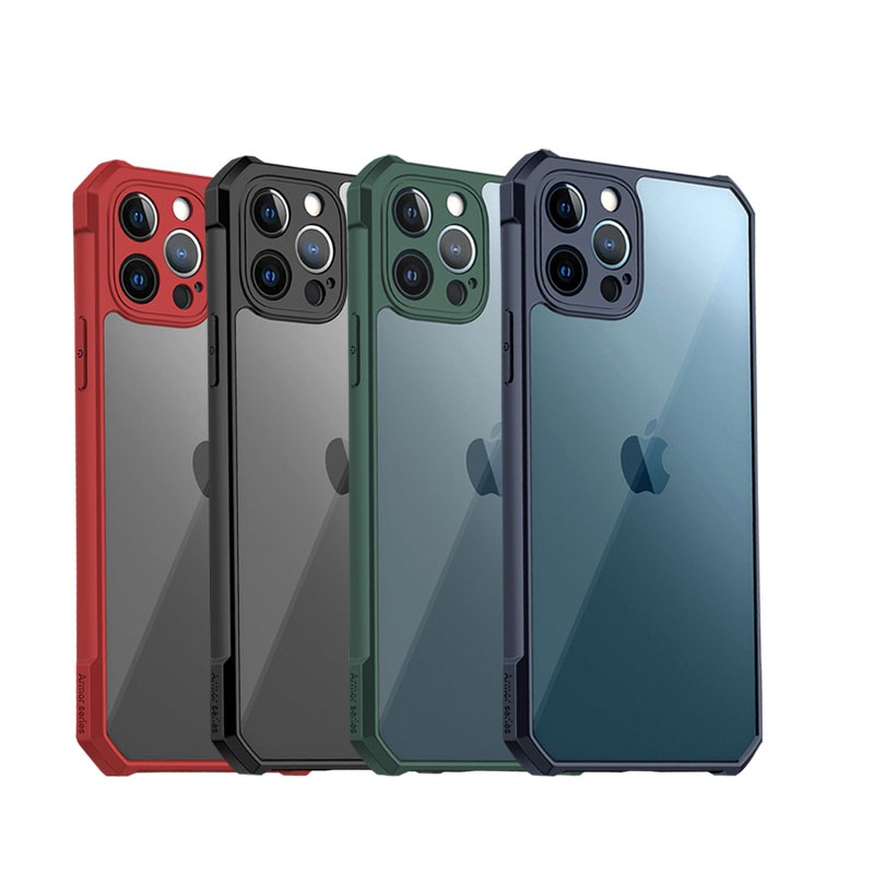 High quality ULTRA-THIN Pc tpu phone back cover shockproof clear mobile phone case for iphone 12 11 XR Xs max Transparent case