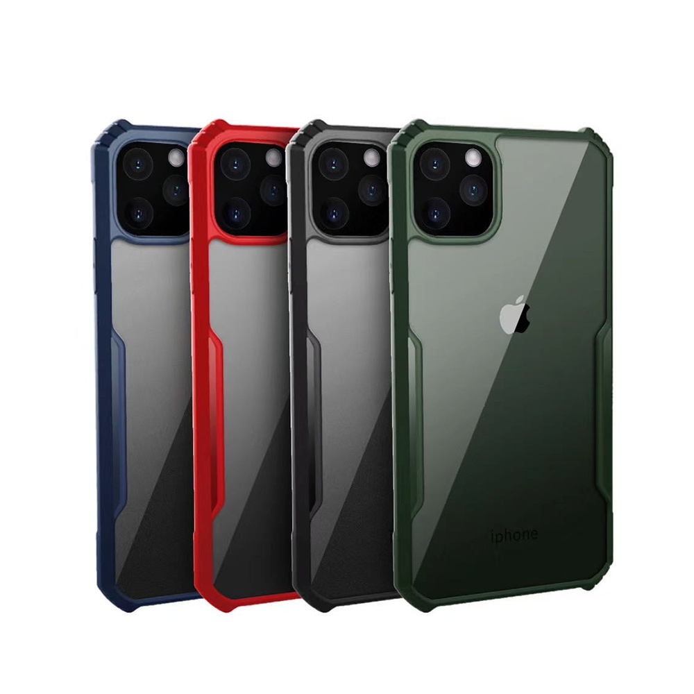 Shockproof Transparent Phone Case For iPhone SE2 11 Pro X Xs MAX XR 6 6s 7 8 Plus Protection color Cover Case for iphone 12