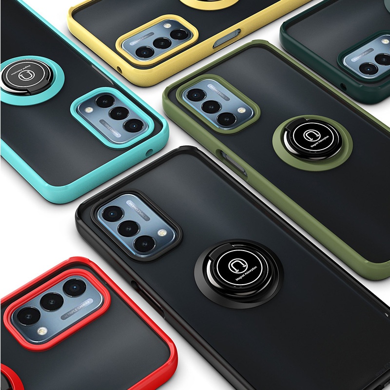 Factory Wholesale Fall Protection Mobile Phone Case For Samsung S21 Magnetic 360 Finger Ring Car Holder Back Cover