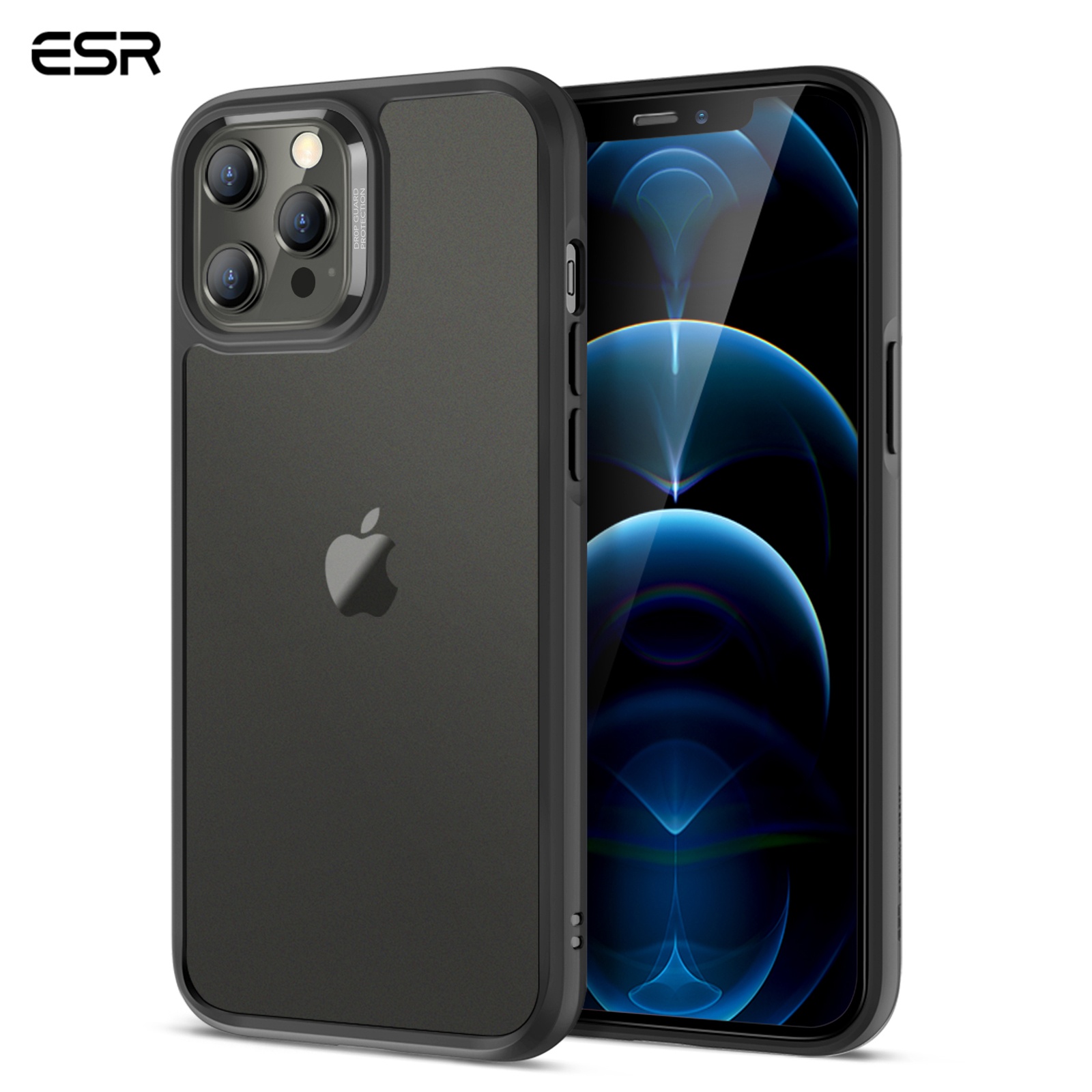 ESR hot sale phone case for iPhone 12 Pro Max case shock Absorption Tempered Glass iphone case