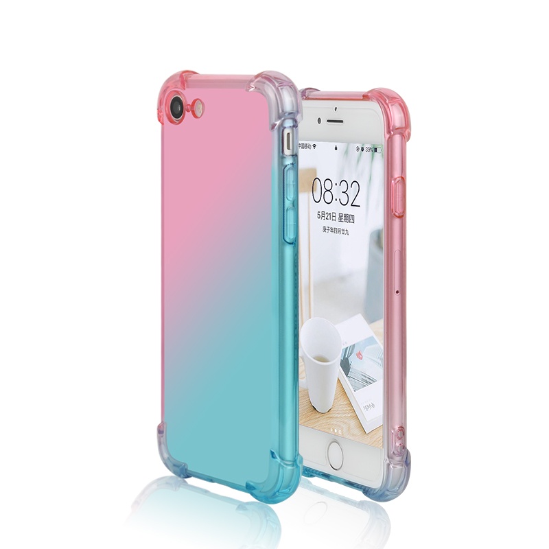 Reinforced Corner Air Cushion Shock Absorption Cover Crystal Transparent TPU Phone Cases For iPhone 7 Clear Case