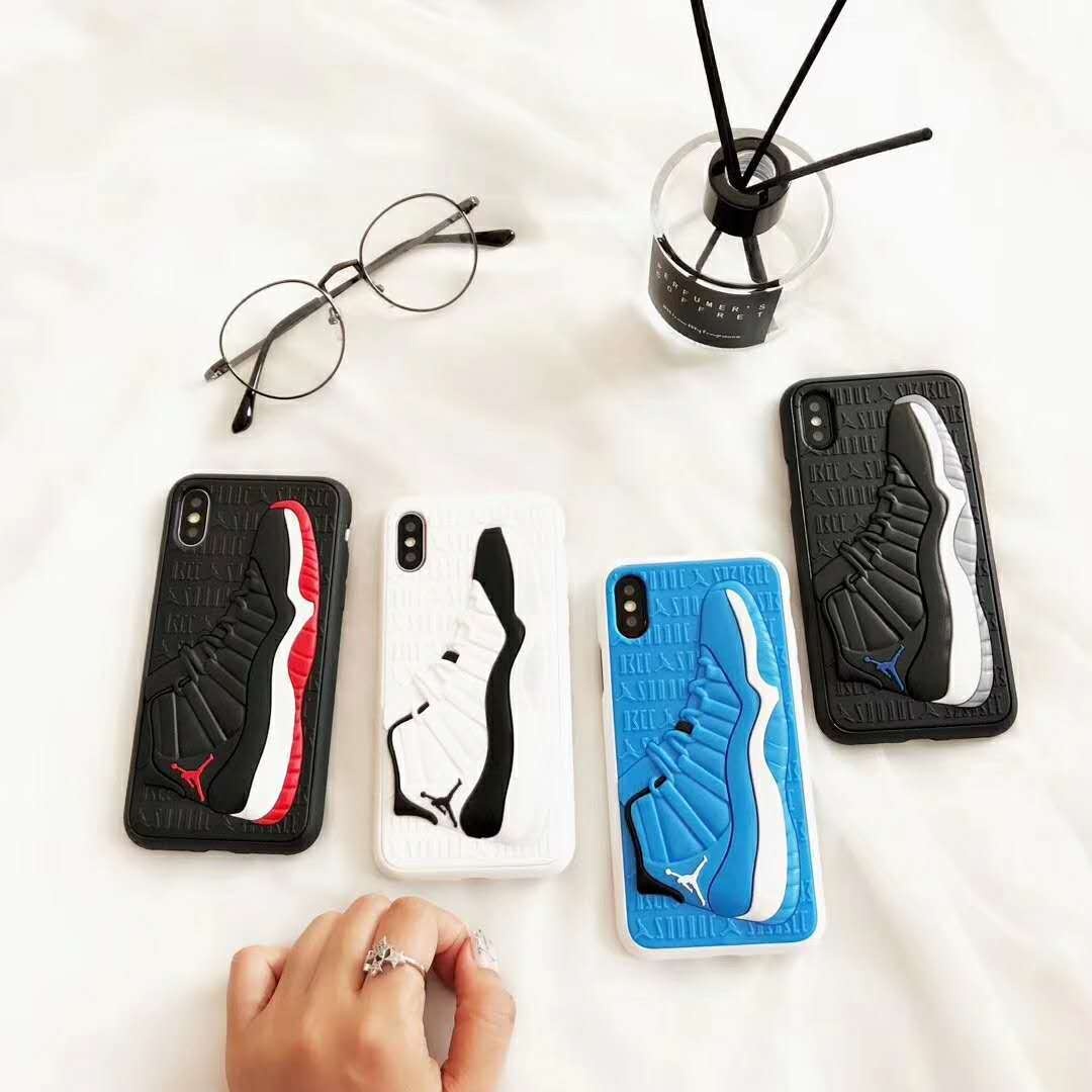 Air Jordan Basketball Shoes Phone Case For iphone 13 12 Pro 3D Silicone Sneakers Phone Case For iphone 11Pro silicone phone case