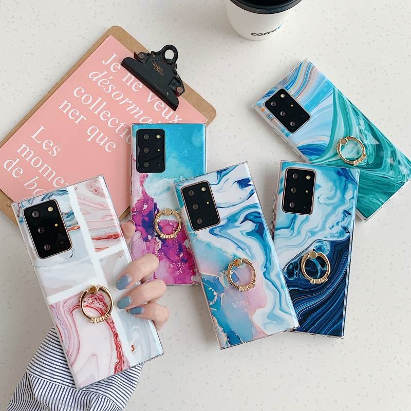 Phone Case For Samsung Note 20 10 S20 A20S A21S Plus A70 A50 A10 A51 A41 A71 A31 A30S A20 A50S With Finger Ring Back Cover