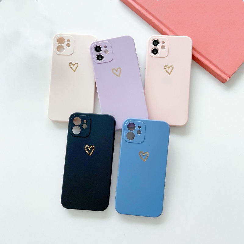 Simple Aesthetics matte heart sketch cases for iphone models 11 12 series, for iphone 12 pro max cell phone case