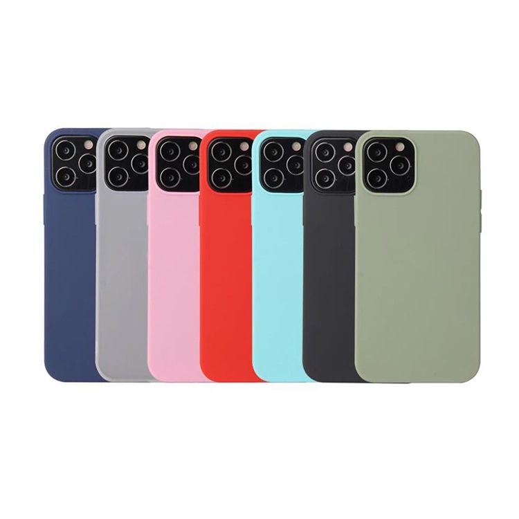 HuaMJ Amazon Frosted Silicone-Like TPU Soft Shell Cover FOR Iphone 6-13  Pro Max Phone Case For iphone silicone case