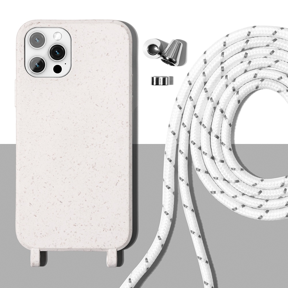 Eco Friendly Natural Wheat Straw Recycle Straight Edge Phone Case Biodegradable Phone Case For iphone 12