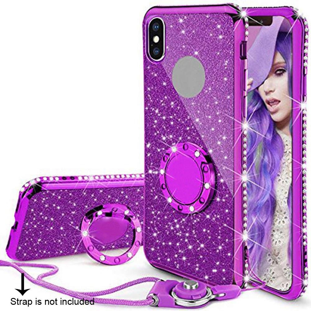 Luxury Bling Glitter TPU Back Case Cover for iPhone 7/8/X/XS Max Case for iPhone 13/12/11/X/XS Glitter Phone Case