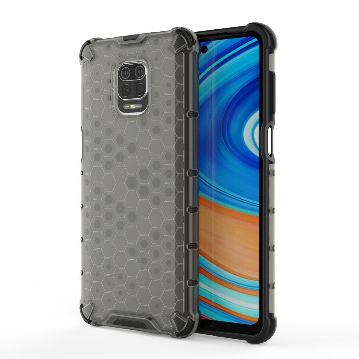 Honeycomb Clear phone case for xiaomi redmi note 9t 5G poco x3 m3 brand Shockproof TPU PC Cover Case For Xiaomi Note 9 Pro 9s