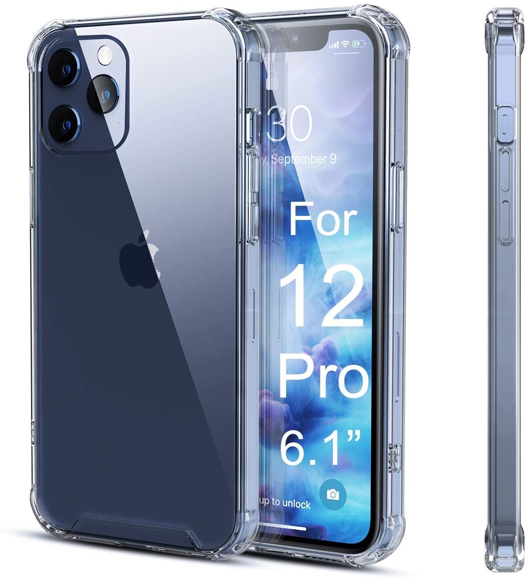 For Iphone 12 Case Shockproof,HOCAYU Thin Transparent Crystal Clear Tpu Bumper Phone Case Back Cover For iPhone 11 12 13 Pro Max