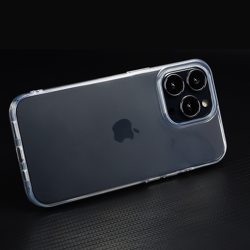 For cell phone transparency crystal back cover case for iphone 13 pro max phone case clear shockproof