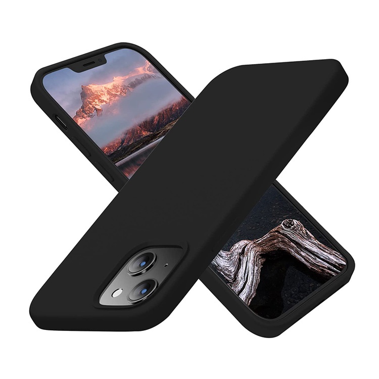 For iPhone 13 Silicone Ultra Slim Shockproof Protective Phone Case