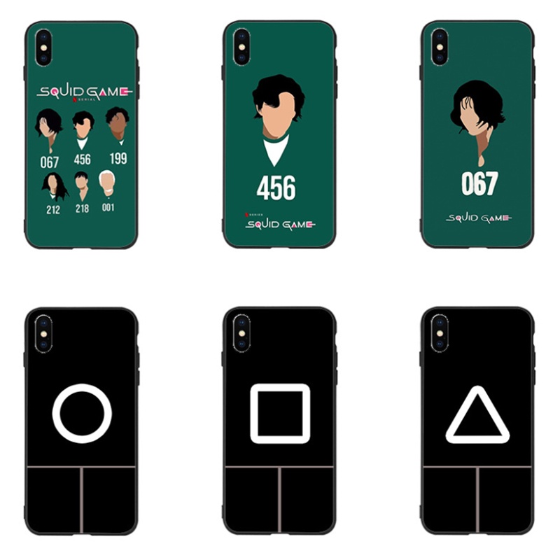 2021 new design 3D mobile phone case squid game phone case for iphone xr x xs max tpu case