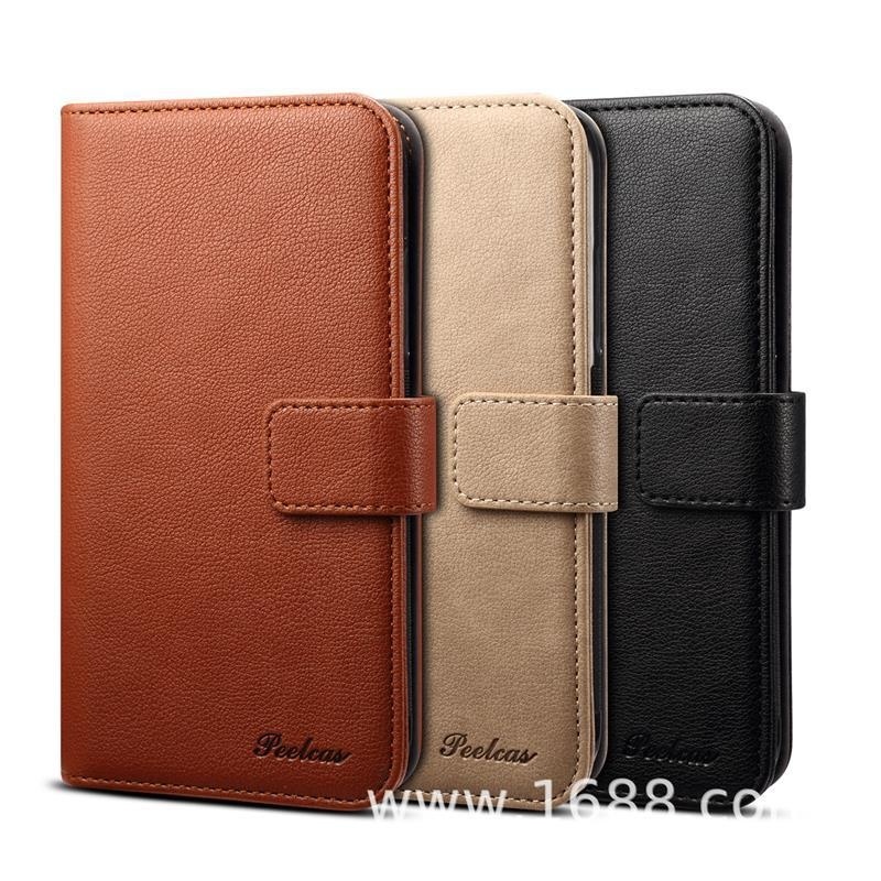 High Quality Leather Customized logo Flip Wallet Mobile cell Phone Case For iPhone 12 11 XSMax PU Leather Book Flip Cover Holder