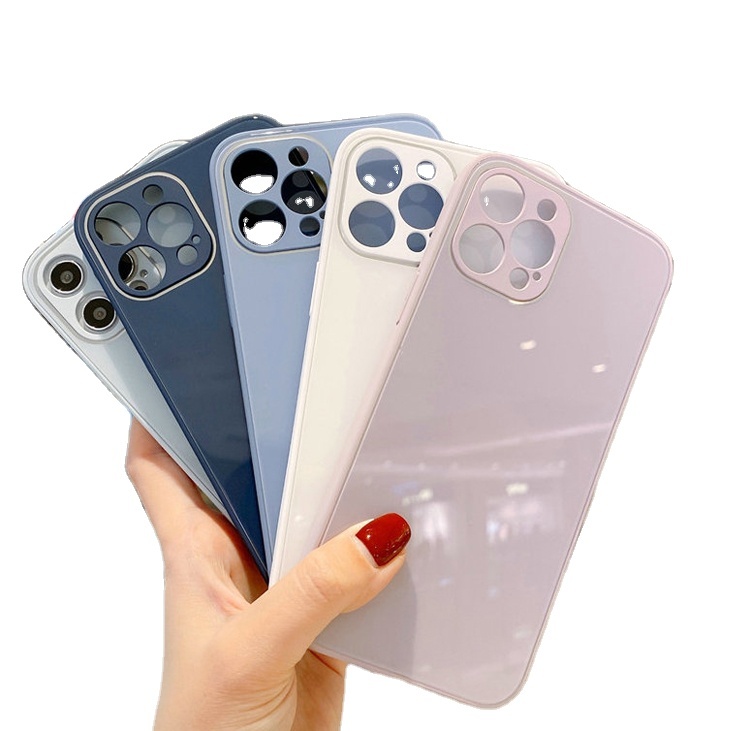 Liquid silicone tempered glass Sublimation Cell Mobile Phone Case Back Cover for Iphone 11Pro Max