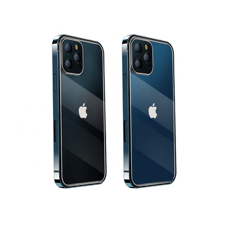 High-quality stainless steel anti-drop phone case for iPhone 12 Pro iPhone 12 pro Max TPU phone case