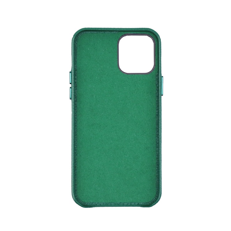 Wholesale Custom Oem pebble textured Genuine Leather Phone Cases For apple iPhone 12 Max