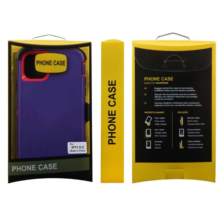 3 in 1 Combo Outer Box Hybrid Heavy Duty Case For iPhone 12 Pro Max Defender Belt Clip Holster Phone Case