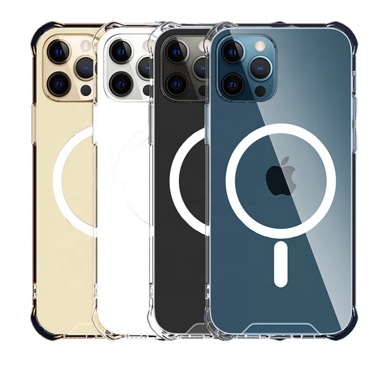 For iPhone 12 Magsafing Case, Anti-scratch High Clear Cell Phone Case for iPhone 12 Pro Magnetic