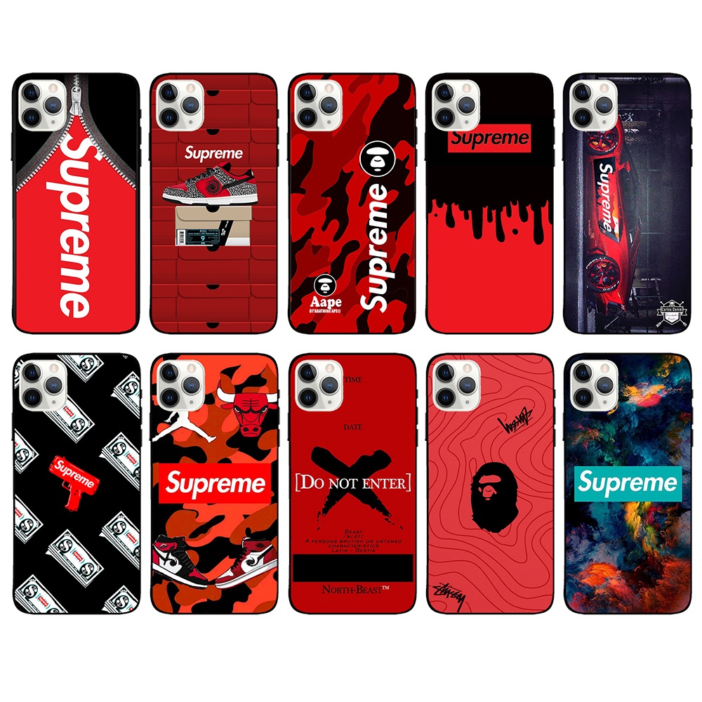 Anti-Fall Mobile Phone Case for Iphone 13 12 Mini Pro Max XR XS Creative Brand Jordan AJ Forky Simpson Smartphone TPU Cover