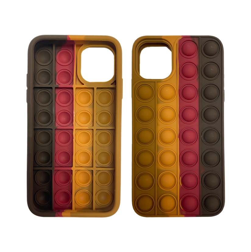 2021 Popping its Phone Case, Fidget Push it Reliver Stress Push Pop Toys Phone Soft Case For iPhone 12