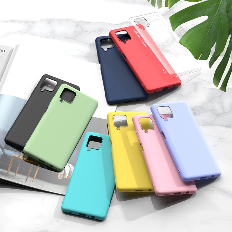 2021 New High quality OEM ODM original pure color soft tpu jelly phone case back cover for Samsung Galaxy A12 a32 s21 s30 Case