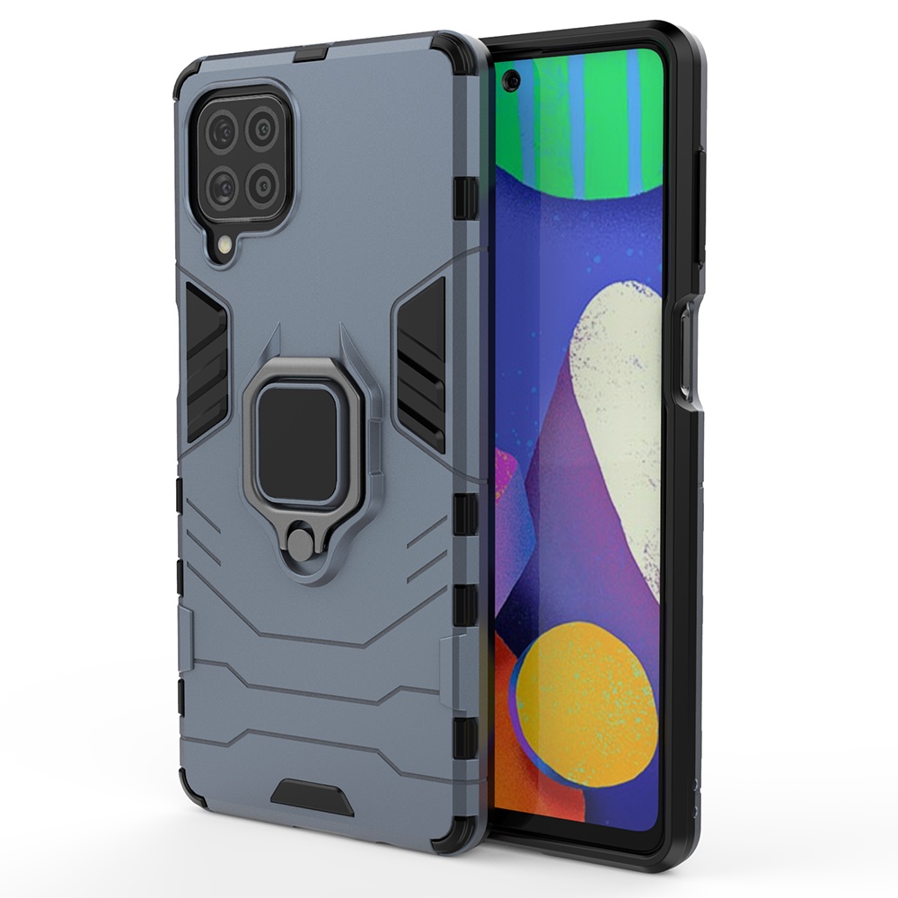 Hot-selling TPU+PC Shockproof Magnetic Ring Back Cover For Samsung Galaxy M62 Cell Phone Case for Galaxy F62 A02 M02 A52 5G