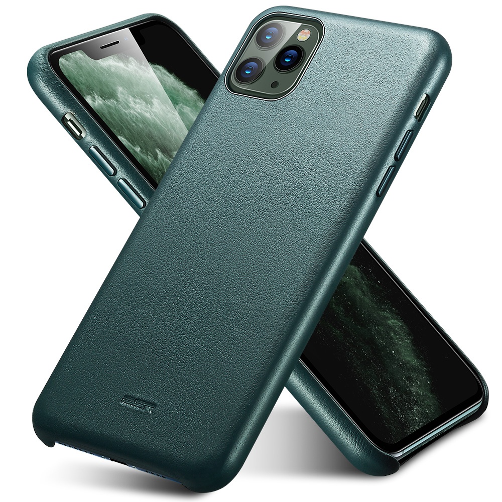 ESR Premium Leather phone Case For iPhone 11/11pro/11pro Max genuine full leather for iphone case Amazon top seller