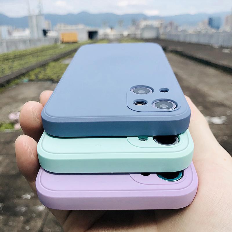 2021 new product Shockproof Liquid Silicone Phone Case For iPhone 13  Transparent Protection Back Cover
