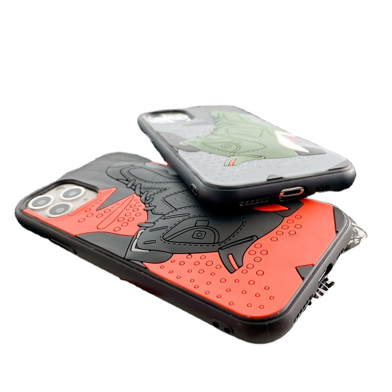 3D Luxury Design Sneakers Silicone Football Jordan Wholesale Cell Phone Case for iphone XS X 12 11 Pro X