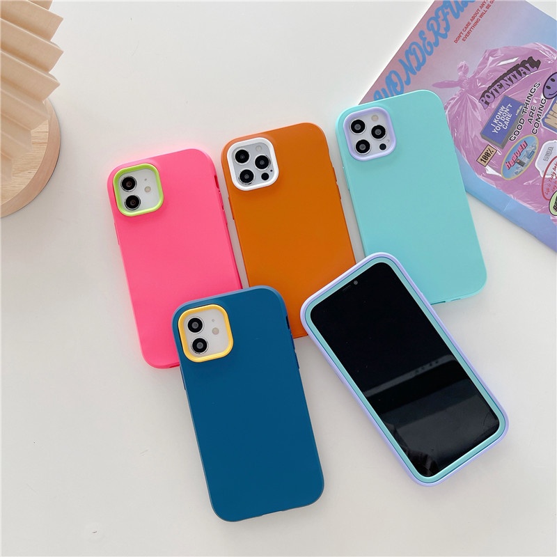New Design Contrast Color Phone Cover Silicon Phone Case For Iphone 13 Pro