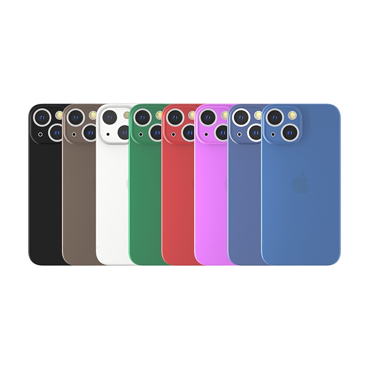 Ultra Thin Phone Case Flexible Frosted Black PP Mobile Cover for iPhone 13 Pro Max