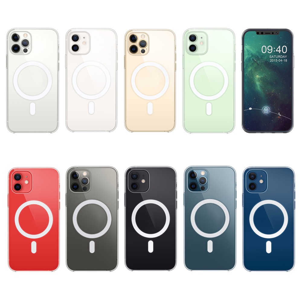 2021 For iPhone13  New Products  Transparent Cell Phone Cases Magnetic Phone Cases For magsafe  iPhone12 13 Pro Max