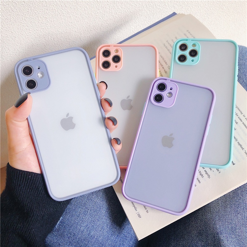 Skin Feeling Camera Protection Cover Matte PC TPU Phone Case For iPhone 11