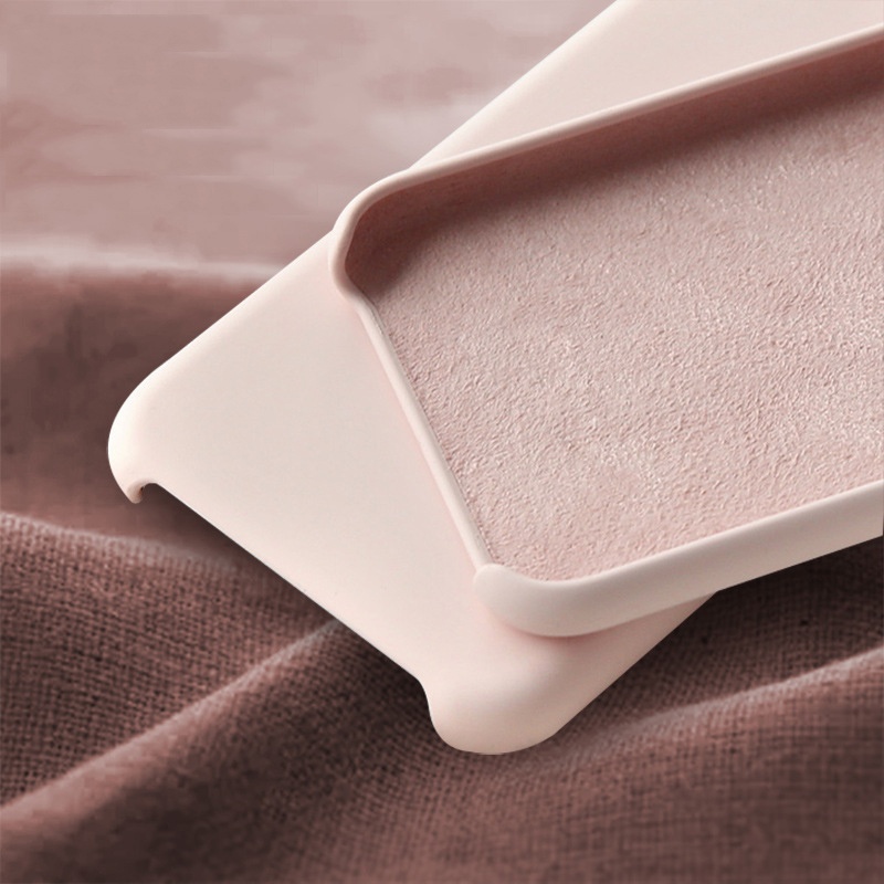 Shockproof Original Liquid Silicone Case Mobile Phone Case for iPhone 12 13 pro max with LOGO Microfiber inside