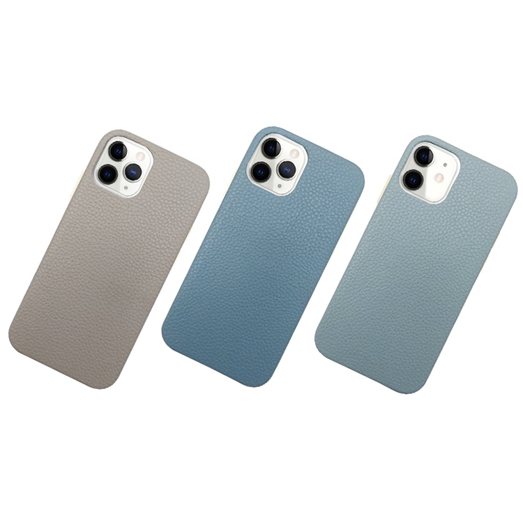 New models full wrapped metal button Vegan leather  mobile phone case and cover for iphone 12 pro