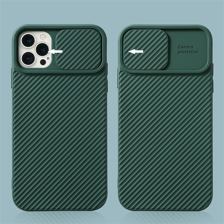 Slide camera cover phone Case Shockproof TPU Protect Mobile Phone Accessories for iPhone 12/iPhone 12 Pro/iPhone 12 Pro Max case