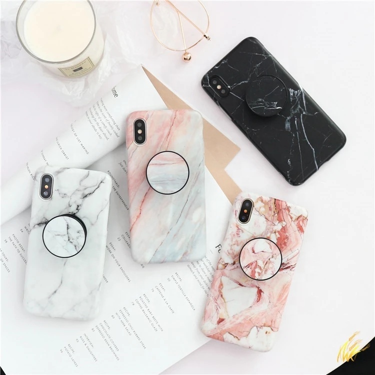 phone holder cute marble drop shipping  phone case for iphone 6s 7 plus  x  8plus Xs max XR