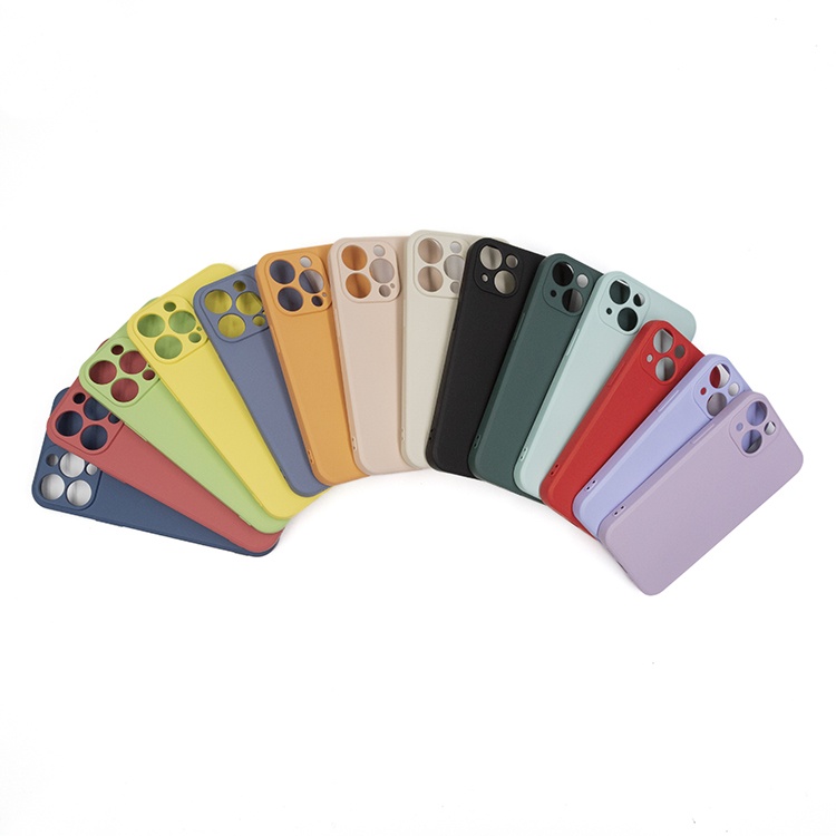 Anti-skidding survival plain silicone phone case for iphone 13 max / mini/ pro easy to take it off mobile for iphone 13 12 case