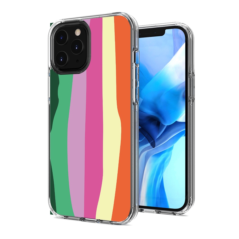 Custom Printed PC Transparent TPU 2 in 1 Smart Mobile Cover Phone Case For Iphone X 11 12 Mini Pro Max 13