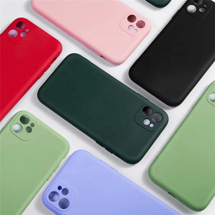 Colorful Matte Soft Silicone TPU phone case for iphone 11 case 12 pro max for iphone 13 pro max 7 8 plus XS MAX XR