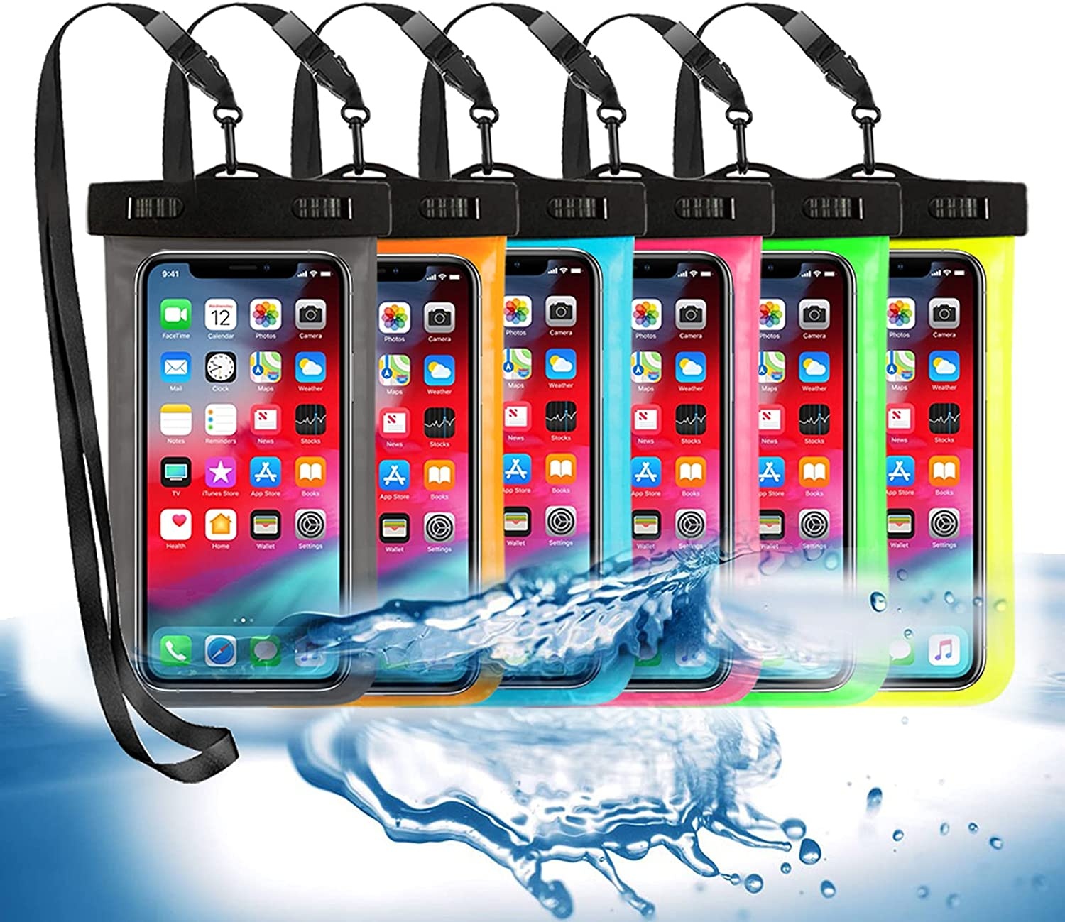 Water proof cell phone bag  PVC waterproof phone case for iphone X Xs Xr for iphone 12 13 pro max mini mobile phone bags cases